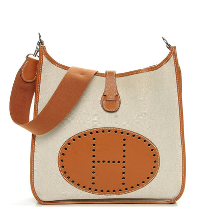 Hermes Toile Epsom Evelyne III GM Ecru Gold 1 of 6