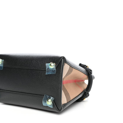 Burberry Derby Calfskin House Check Baby Banner Tote Black 10 of 11