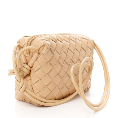 Bottega Veneta Nappa Intrecciato Mini Loop Camera Bag Almond 3 of 9