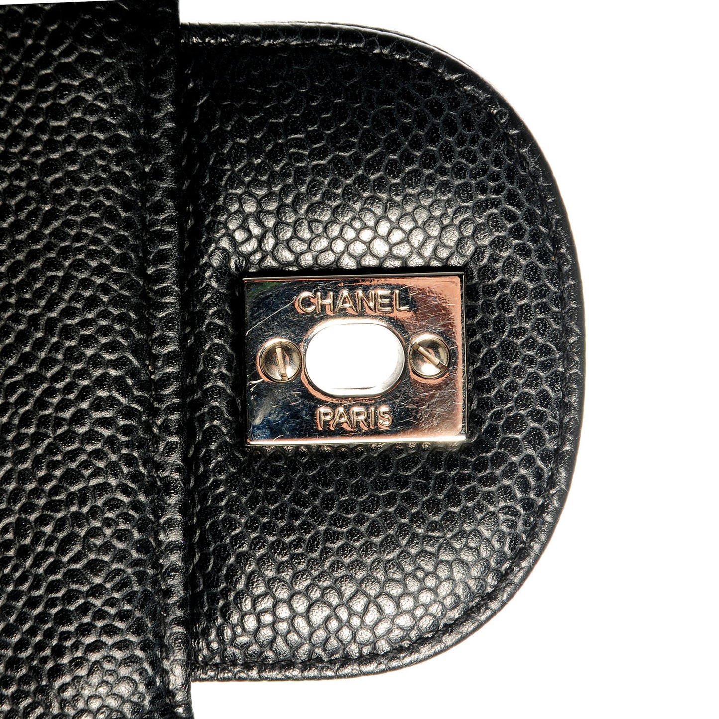 Caviar Jumbo Single Flap Black