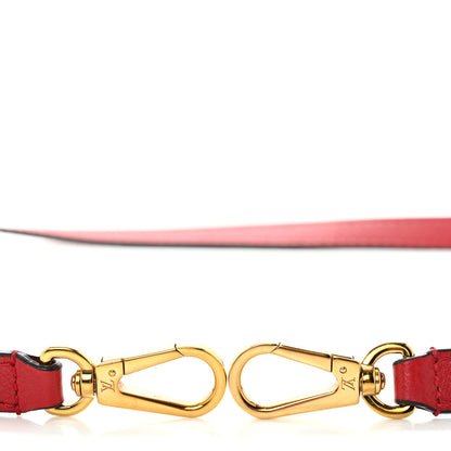 Louis Vuitton Calfskin 12mm Shoulder Strap Coquelicot 3 of 3