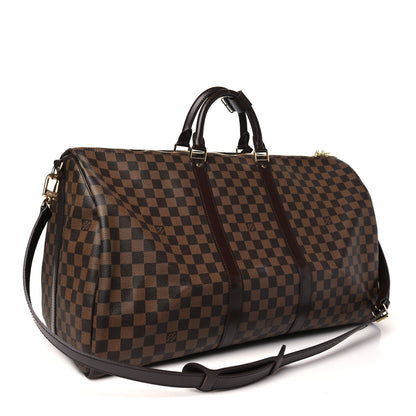 Louis Vuitton Damier Ebene Keepall Bandouliere 55 2 of 10