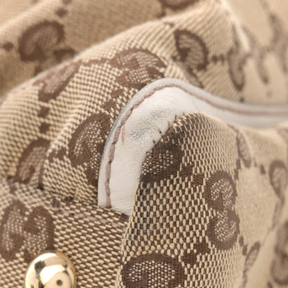 Gucci Monogram Large D Gold Ring Hobo Off White 12 of 13