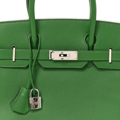 Hermes Epsom Birkin 30 Vert Bengale 8 of 10