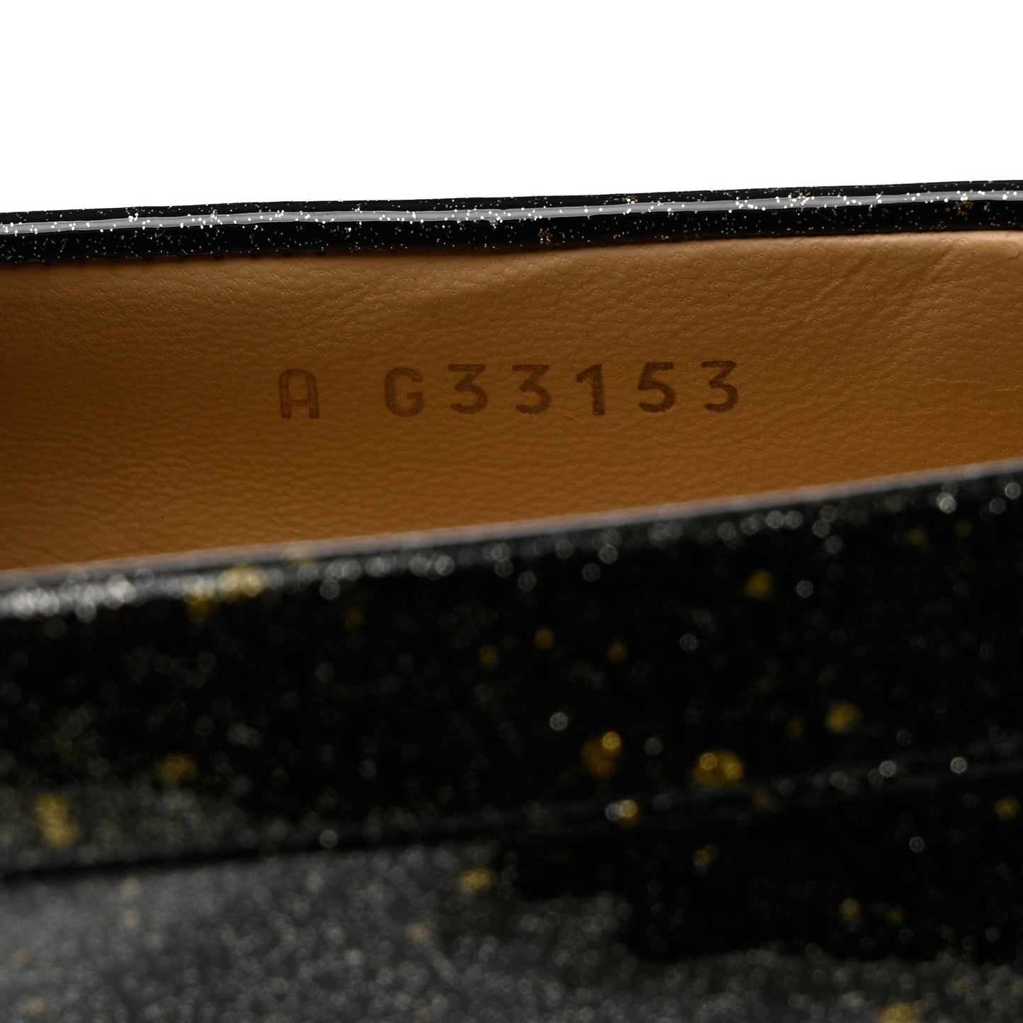 Patent CC Glitter Mocassin Loafers 36 Black