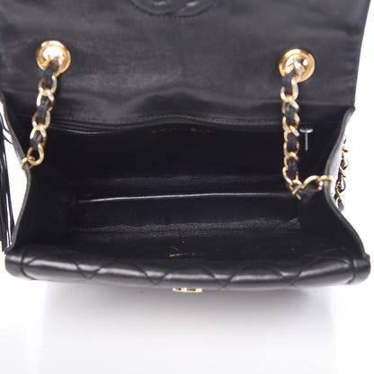 Chanel Lambskin Quilted Mini Diagonal Square Flap Black 5 of 9