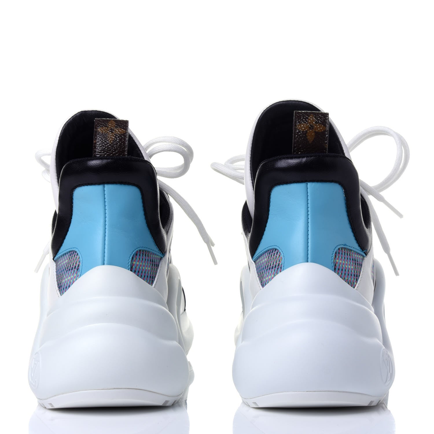 Louis Vuitton Calfskin Nylon LV Pop Archlight Sneaker 39 Blue 5 of 11
