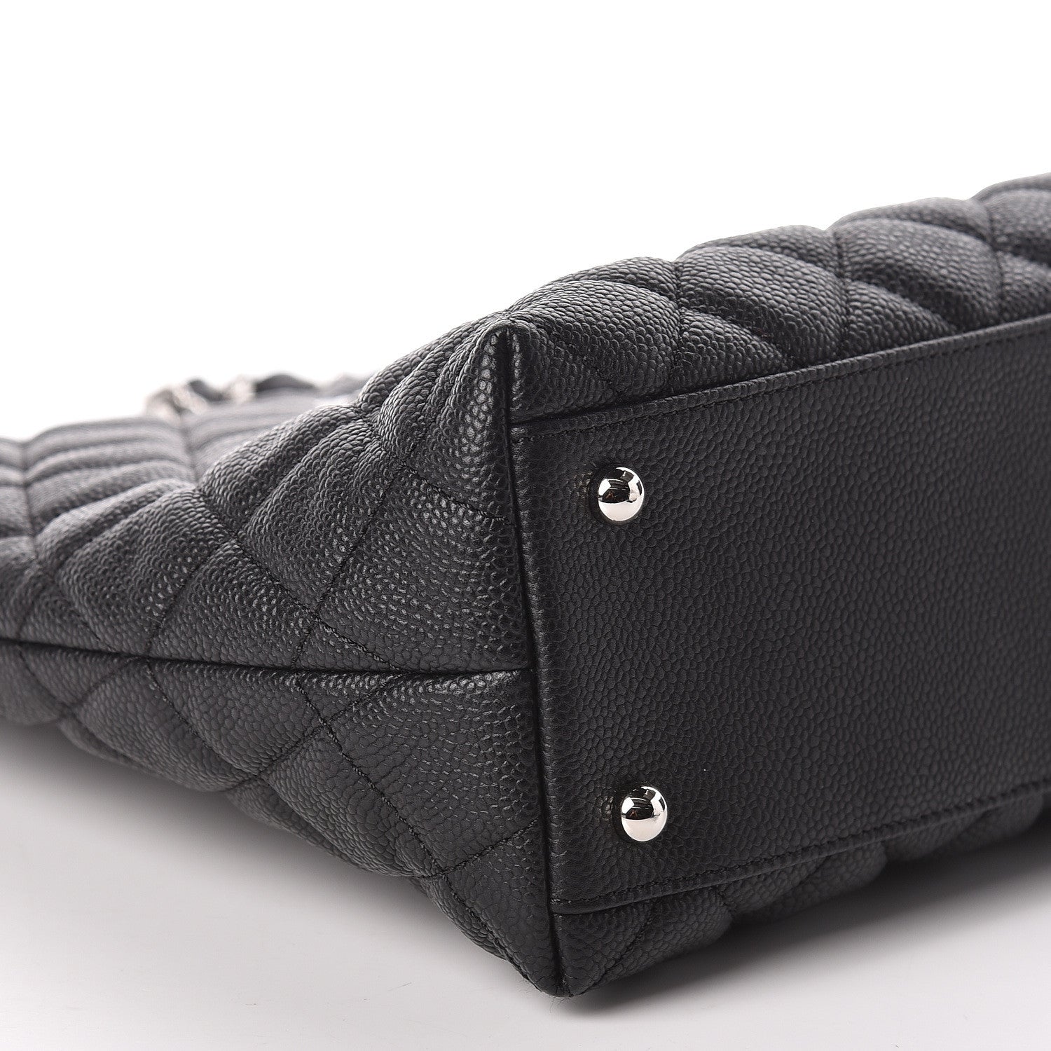 Chanel Caviar Quilted Large CC Shopping Tote Black 9 of 12