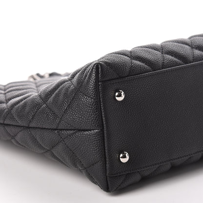 Chanel Caviar Quilted Large CC Shopping Tote Black 9 of 12