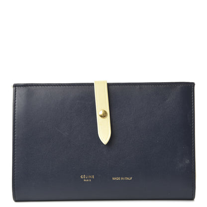 Celine Smooth Calfskin Large Multifunction Strap Wallet Dark Blue 1 of 13