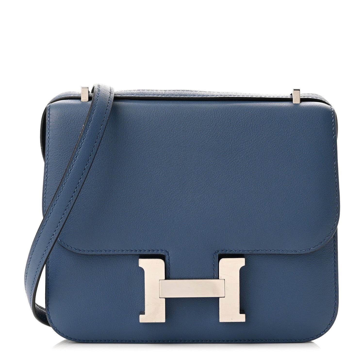 Hermes Tadelakt Constance 18 Bleu Agate 1 of 10