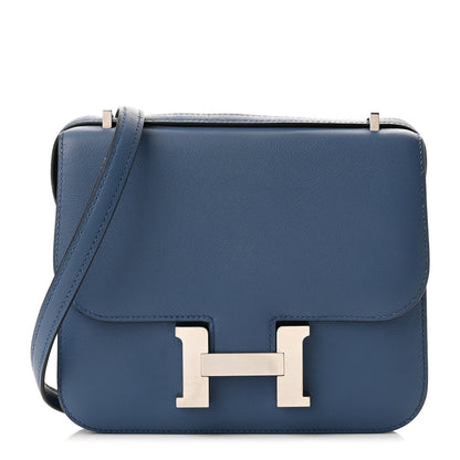 Hermes Tadelakt Constance 18 Bleu Agate 1 of 10