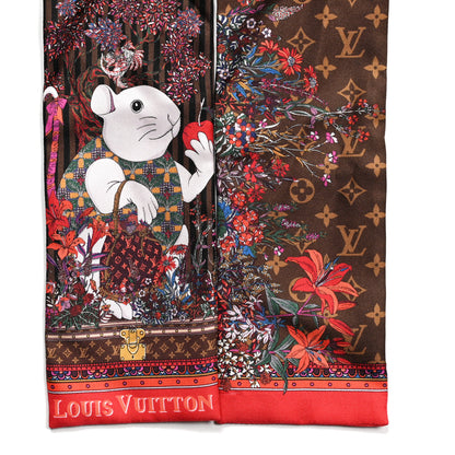 Louis Vuitton Silk Vuittonite Bandeau Brown 2 of 3