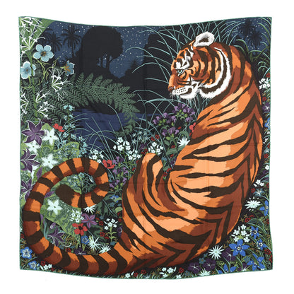 Hermes Cashmere Silk Tyger Tyger Shawl 140 1 of 3
