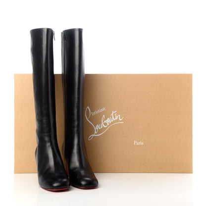 Christian Louboutin Calfskin Cadrilla Botta 70 Tall Boots 37 Black 9 of 9
