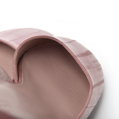 Gucci Eel Arielle Round Toe Pumps 35.5 Rose Bud 9 of 16