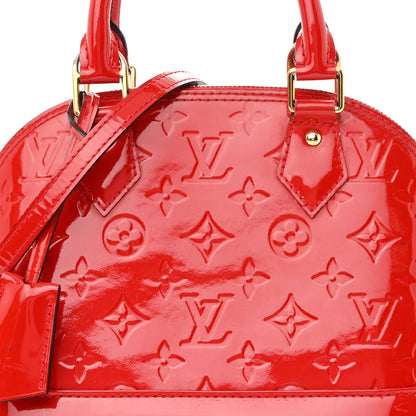 Louis Vuitton Vernis Alma BB Cherry 8 of 15