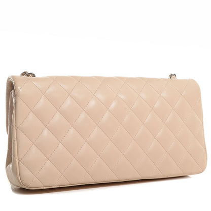 Chanel Lambskin Quilted East West Flap Beige 3 of 8