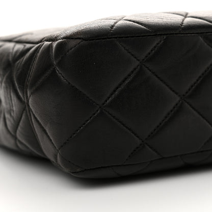 Chanel Lambskin Quilted Shopping Tote Black 9 of 11