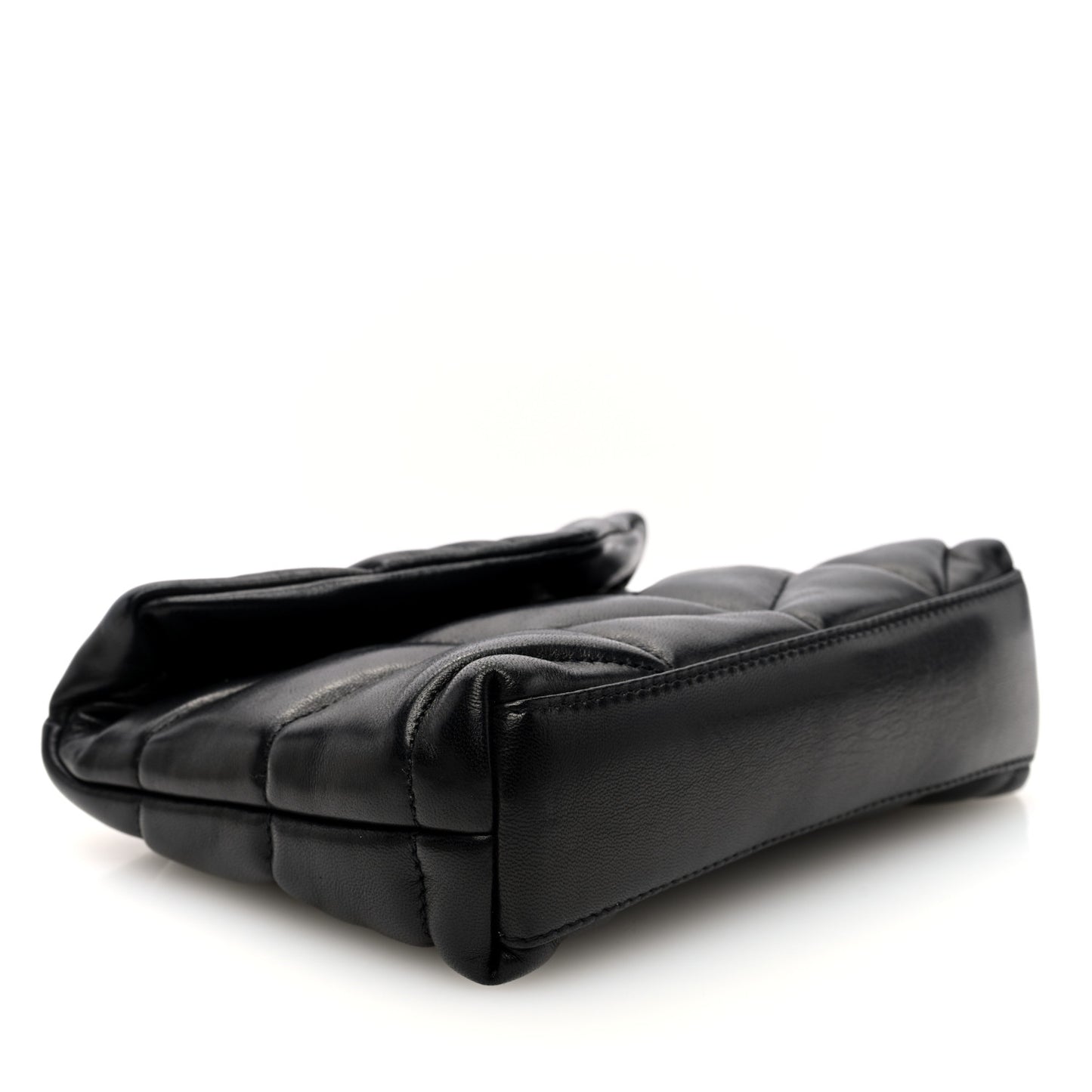 Lambskin Monogram Loulou Puffer Pouch Clutch Black