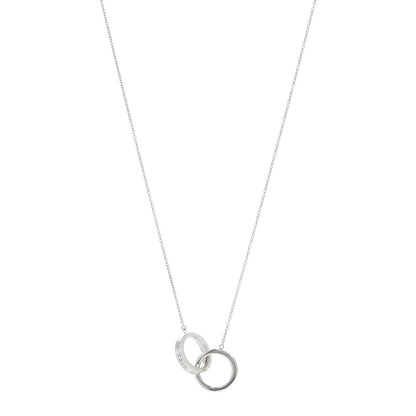 Tiffany Sterling Silver 1837 Interlocking Circles Pendant Necklace 1 of 4