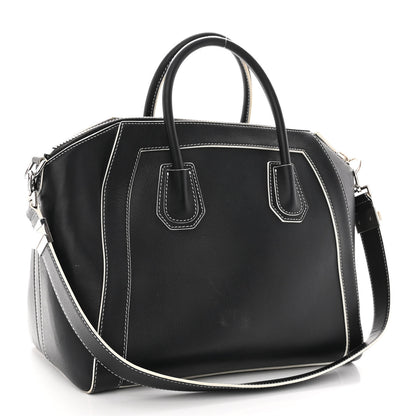 Givenchy Calfskin Contrast Stitched Medium Antigona Black 3 of 14
