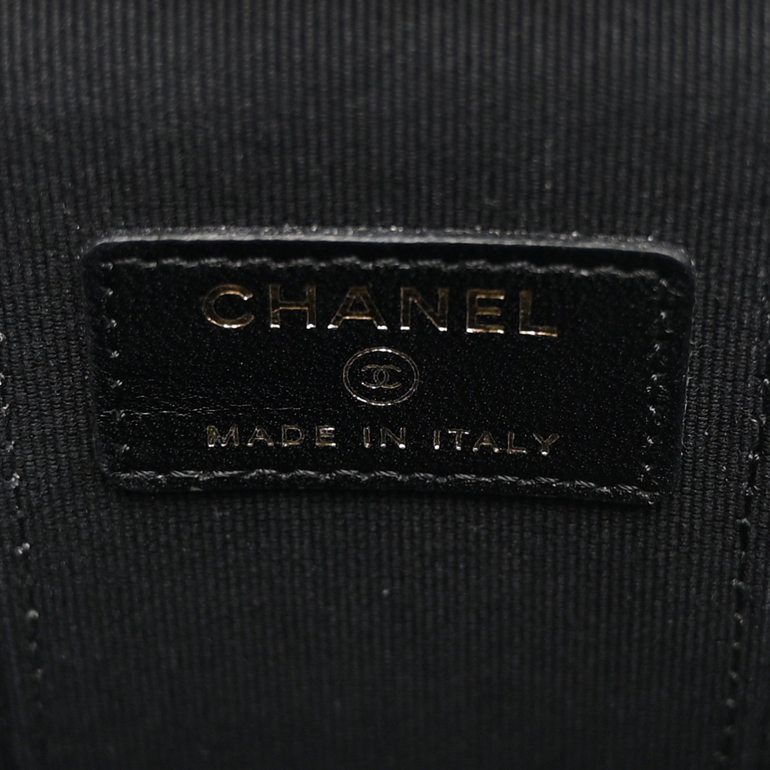 Chanel Lambskin Quilted Top Handle Mini Vanity Case With Chain Black 6 of 12