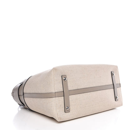 Burberry Canvas Calfskin Medium Belt Bag Grey Stone 4 of 10