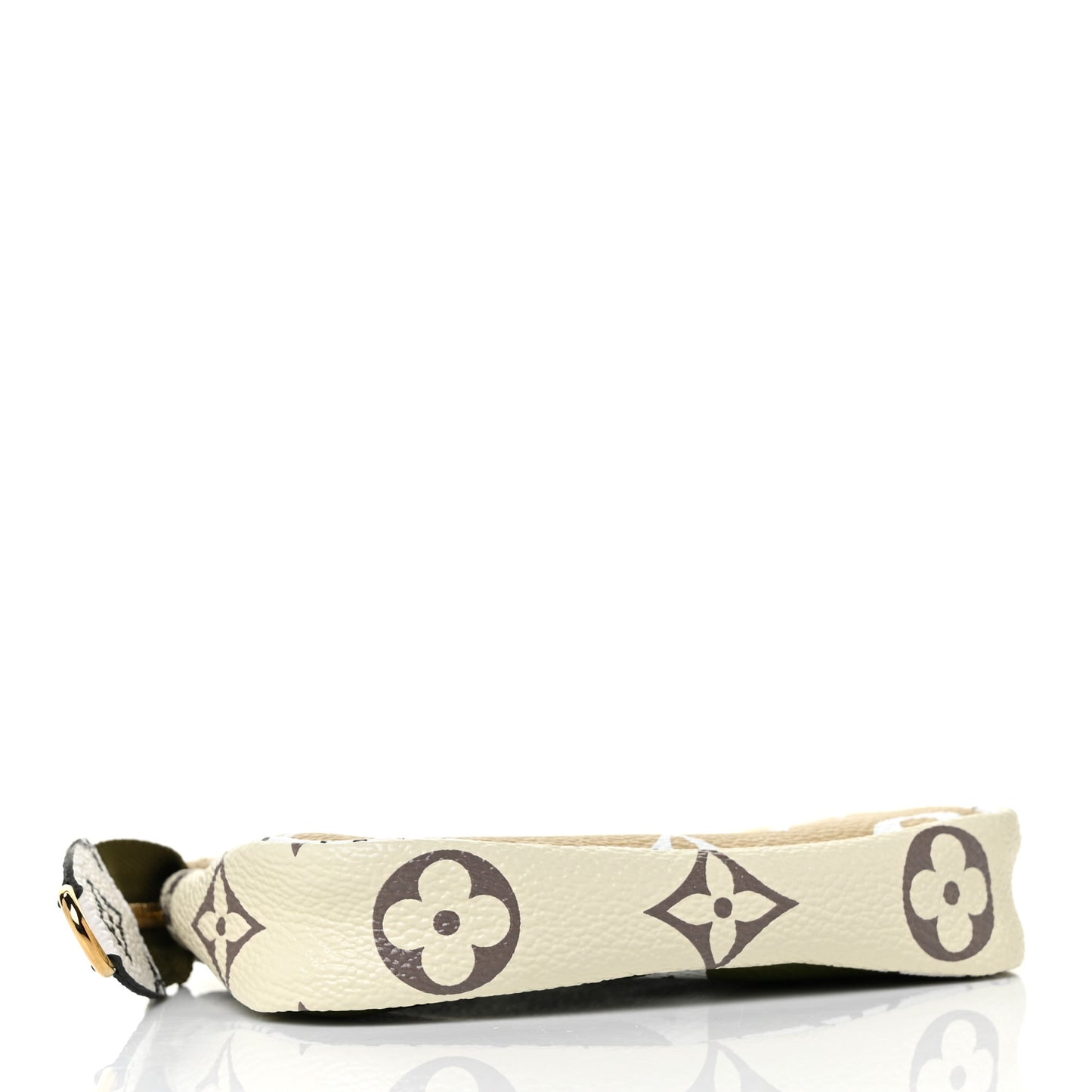 Monogram Giant Micro Pochette Accessories Kaki White