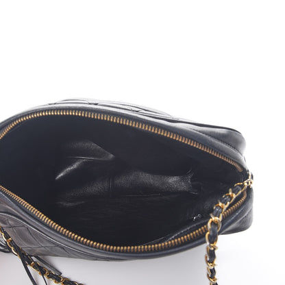 Chanel Lambskin Quilted CC Tassel Camera Case Black 5 of 12