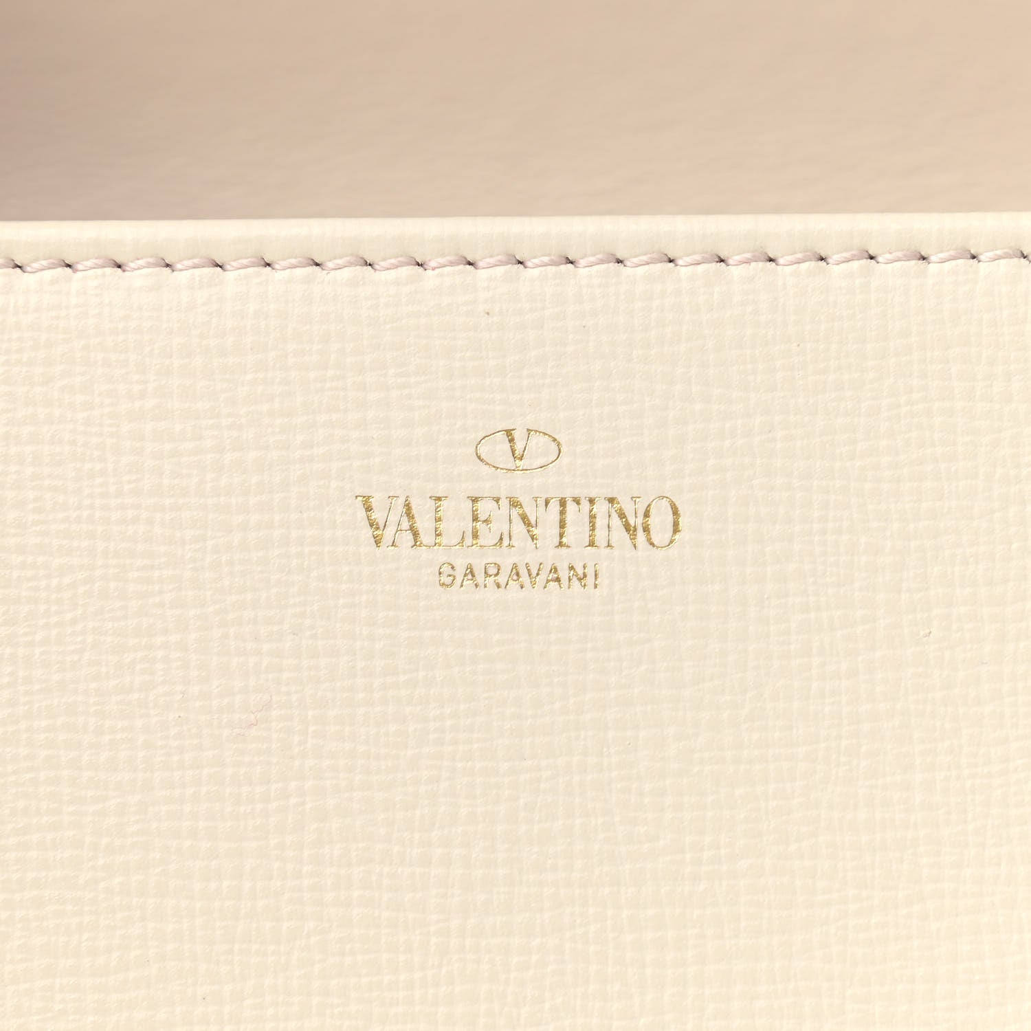 Valentino Garavani Grainy Calfskin VLogo Stud Sign Shoulder Bag Light Ivory 10 of 11