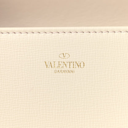 Valentino Garavani Grainy Calfskin VLogo Stud Sign Shoulder Bag Light Ivory 10 of 11