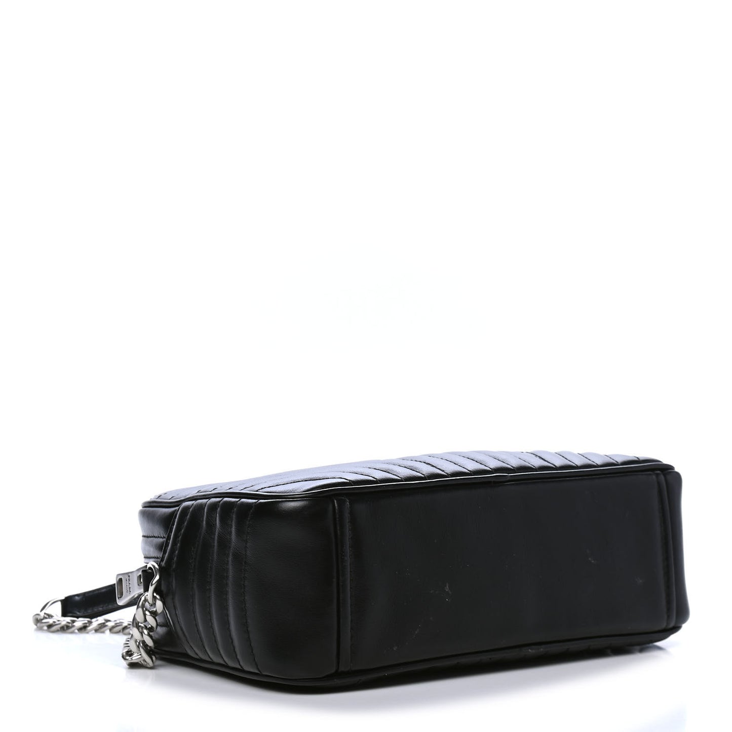 Soft Calfskin Diagramme Crossbody Bag Black