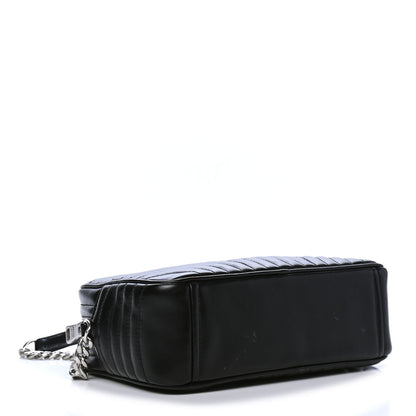 Prada Soft Calfskin Diagramme Crossbody Bag Black 3 of 6