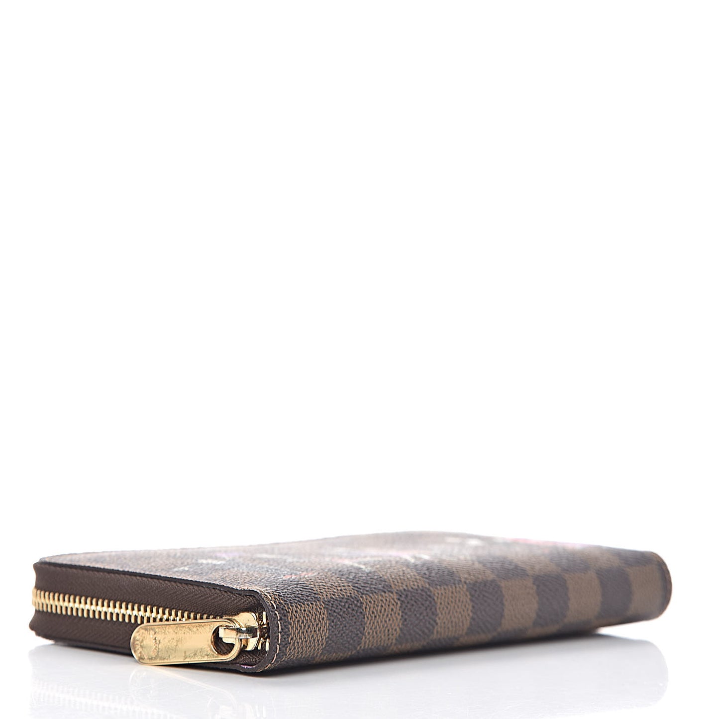 Damier Ebene Illustre Zippy Wallet Violet