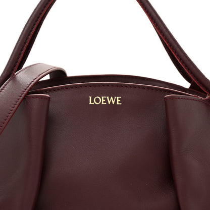 Loewe Shiny Nappa Calfskin Small Paseo Bag Burgundy 7 of 11