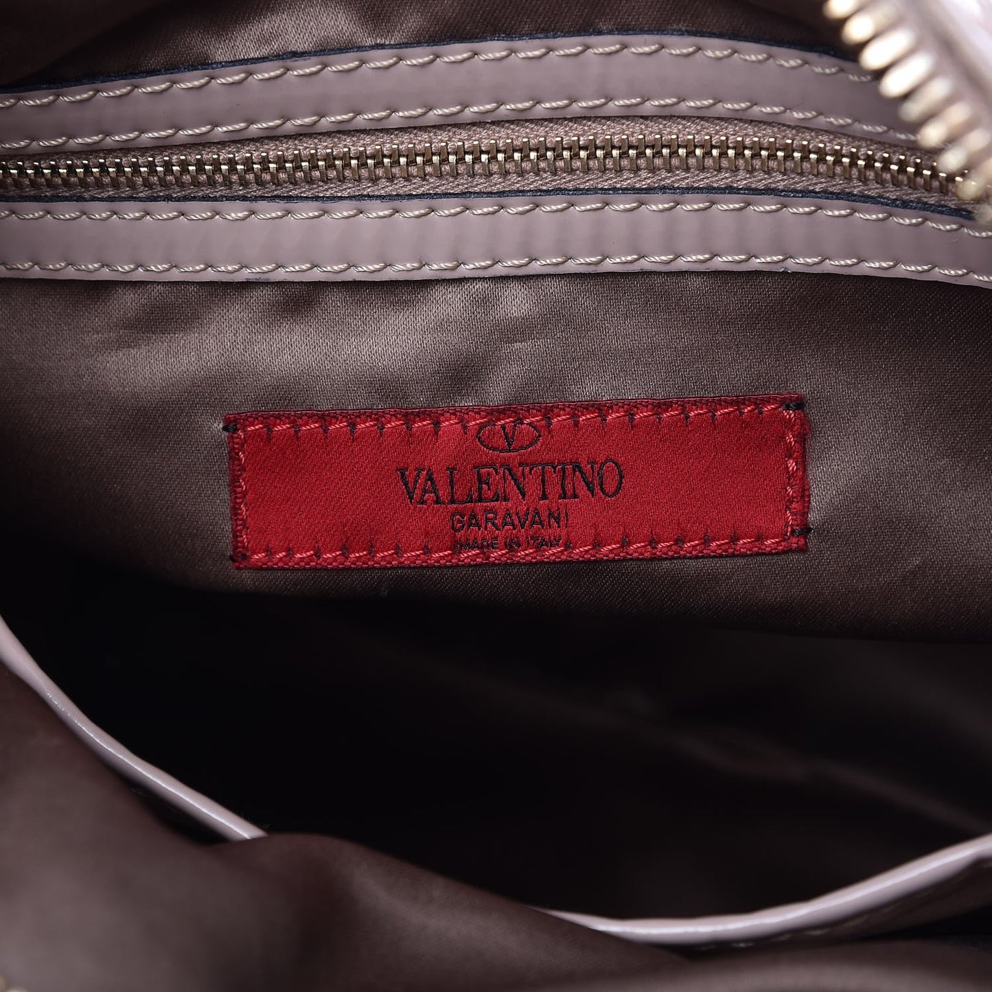 Patent Lacca Bow Dome Tote Blush Nude