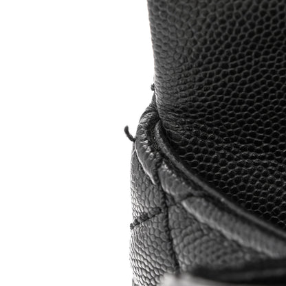Chanel Caviar Lizard Quilted Medium Coco Handle Flap Black 11 of 14