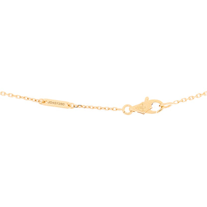Van Cleef & Arpels 18K Yellow Gold Mother of Pearl Sweet Alhambra Pendant Necklace 3 of 3