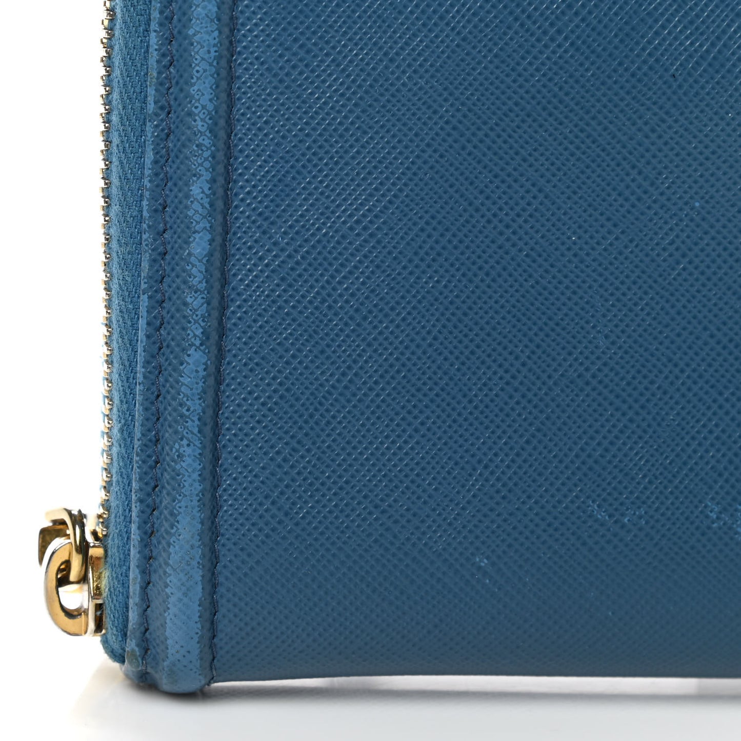 Saffiano Zip Around Wallet Cobalto
