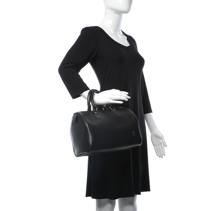 Louis Vuitton Epi Speedy 25 Black 2 of 7