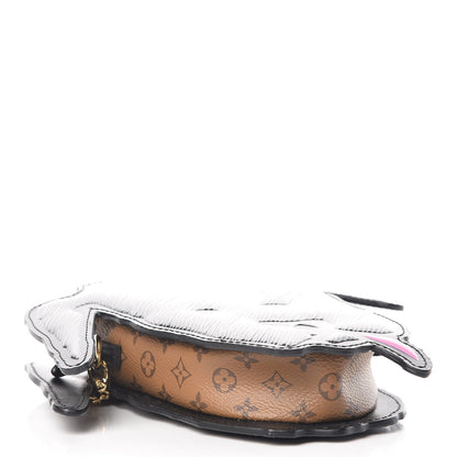 Louis Vuitton Epi Catogram Dog Face Clutch Black 4 of 10