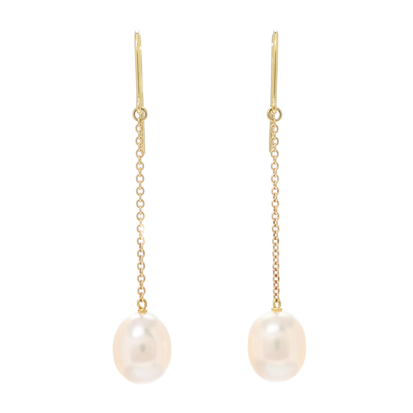 18K Yellow Gold Elsa Peretti Pearls By The Yard Drop Earrings