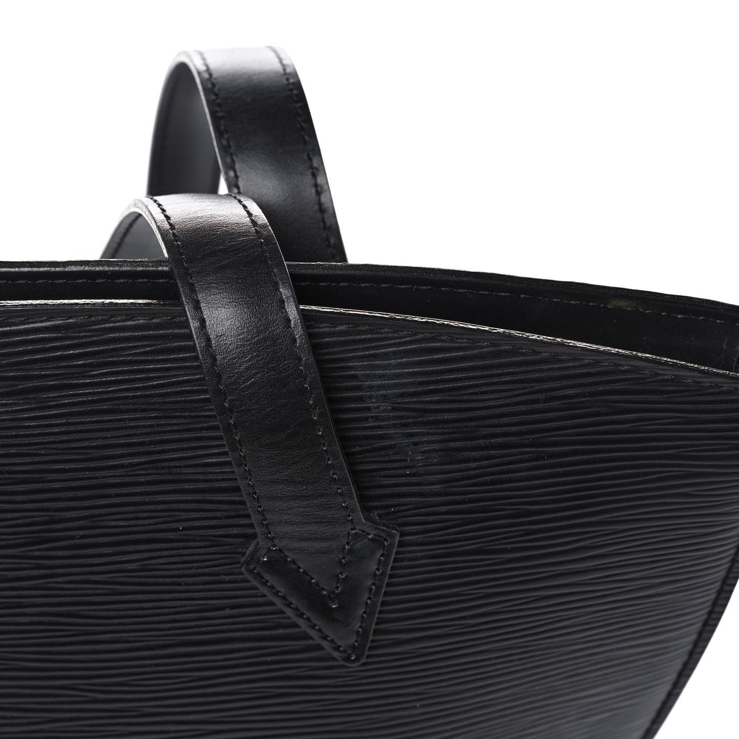 Epi Saint Jacques PM Long Straps Black