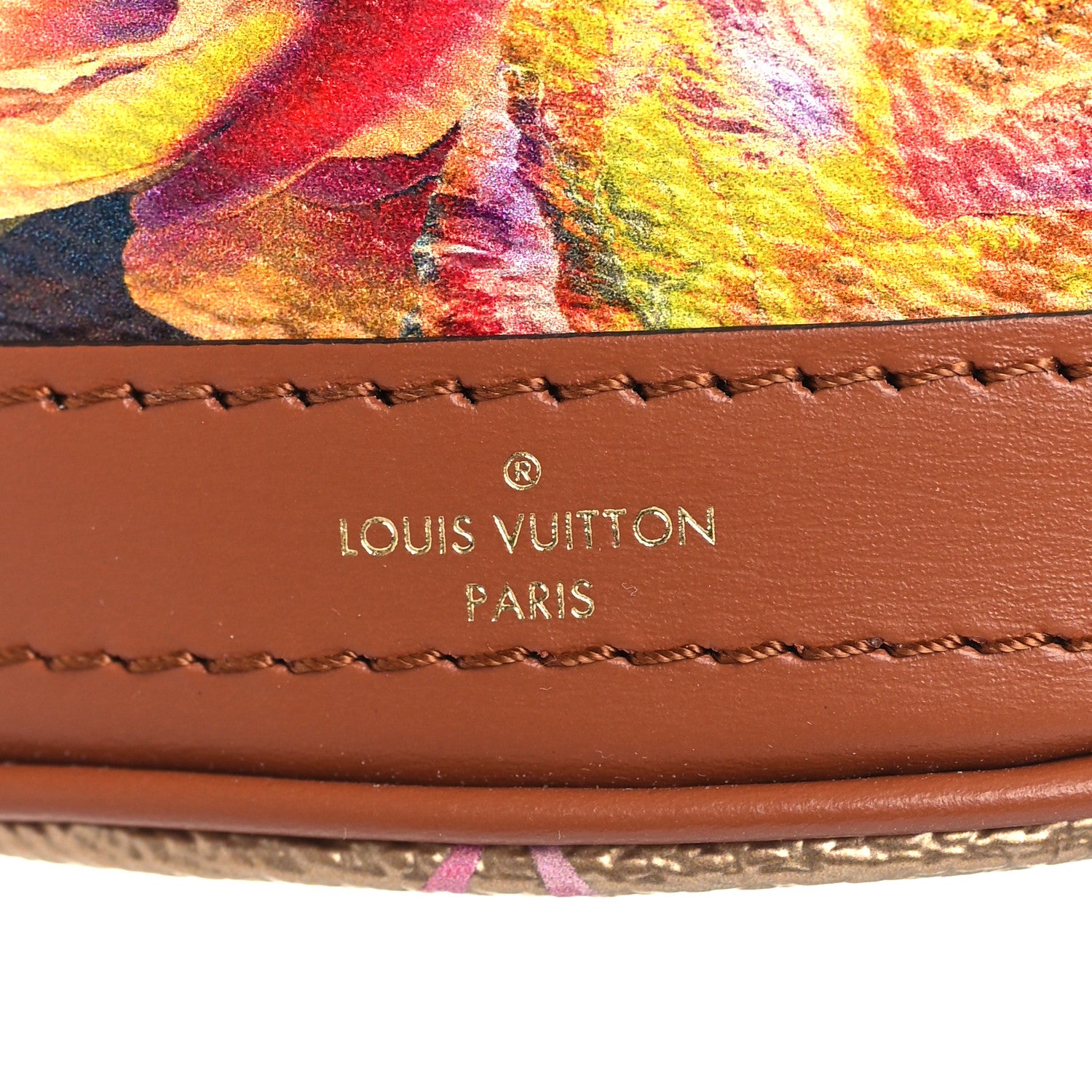 Louis Vuitton Metallic Monogram LV Garden Nano Bucket Bag Gold 7 of 10