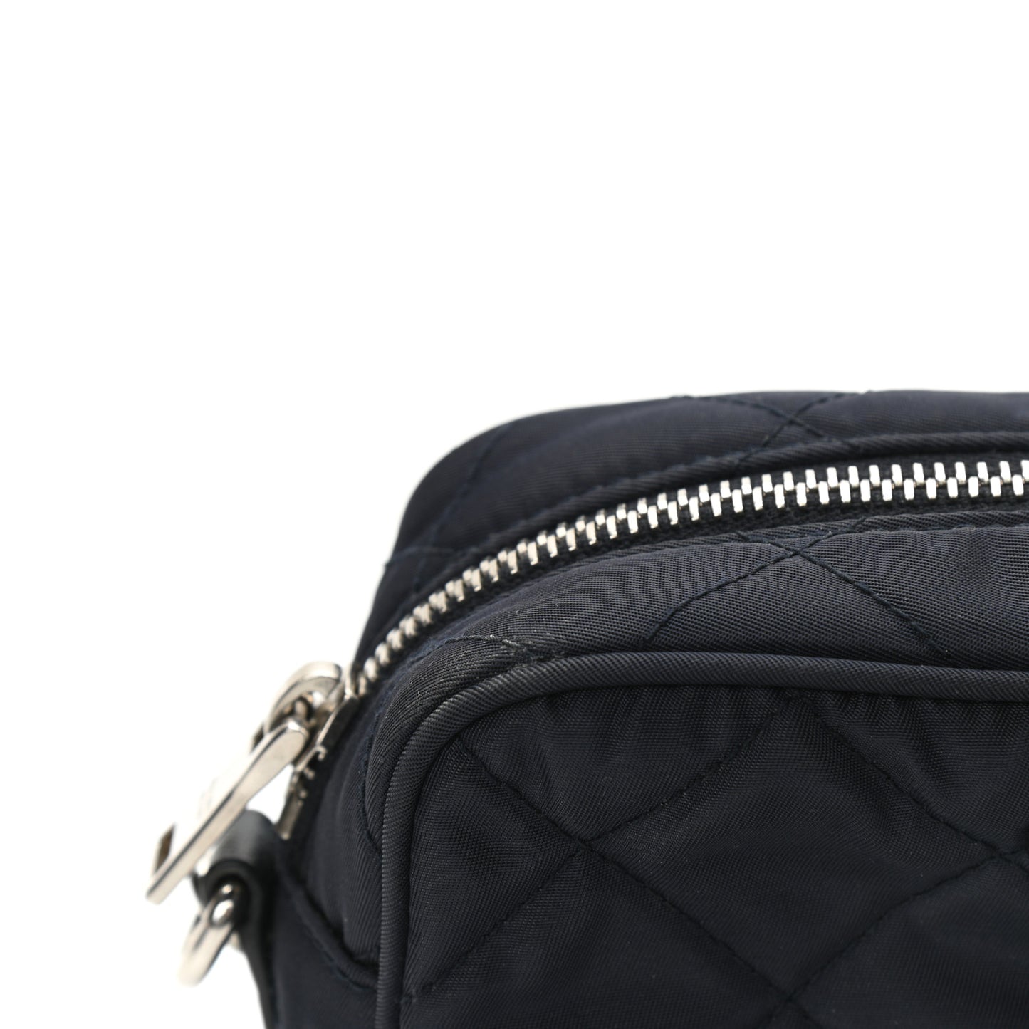 Nylon Tessuto Impuntu Quilted Crossbody Bag Baltico