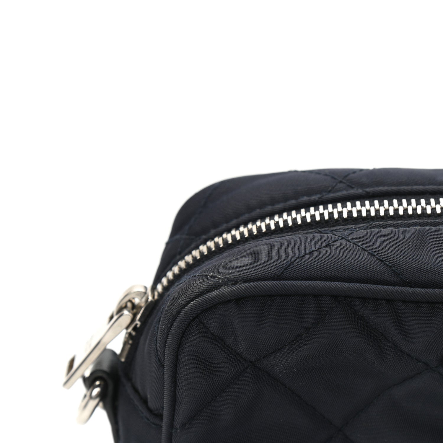 Prada Nylon Tessuto Impuntu Quilted Crossbody Bag Baltico 10 of 10