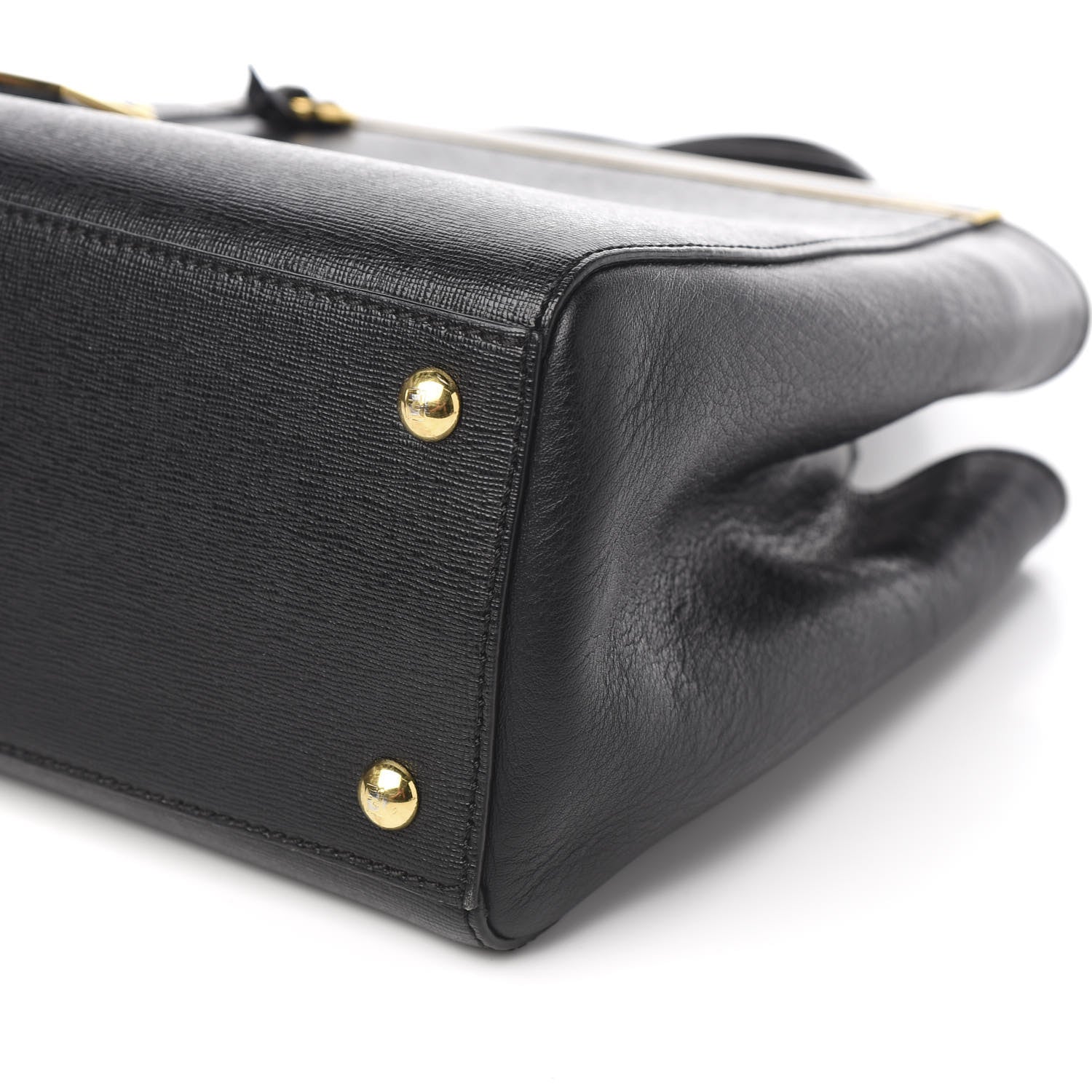 Fendi Vitello Elite Petite 2Jours Tote Black 9 of 10