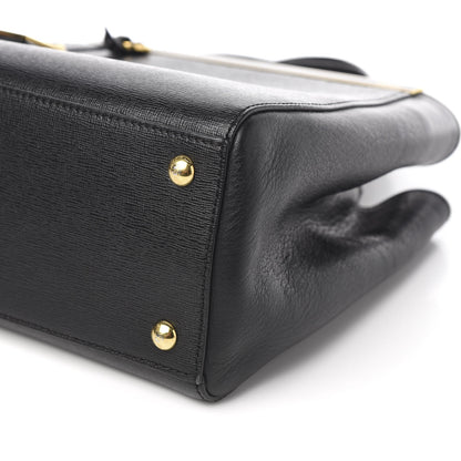 Fendi Vitello Elite Petite 2Jours Tote Black 9 of 10