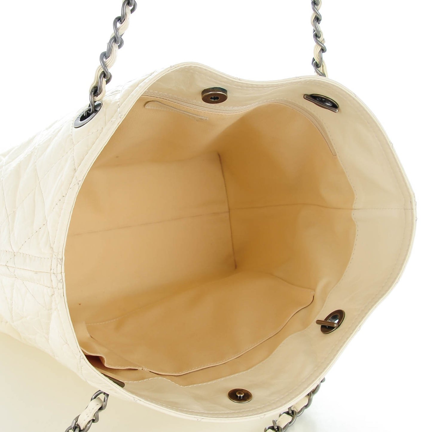 Calfskin Small Shopping In Moscow Tote Beige Clair